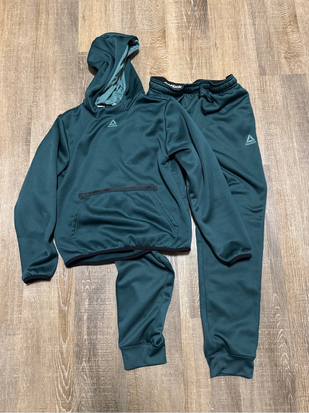 Reebok Kids Teal Hooded Sweatshirt & Joggers Set